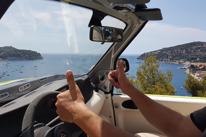 Drive a convertible along the coast and visit Eze and Fragonard - Villefranche-sur-Mer and the harbor view: where the coast clicks