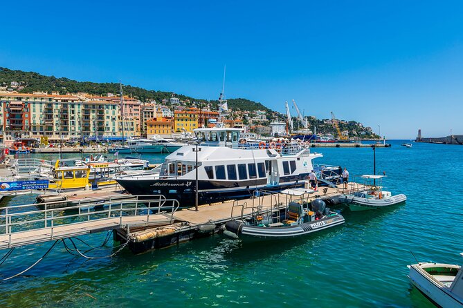 Ferry from Nice to Monaco - Monaco port arrival at Port de Fontville: the walking math
