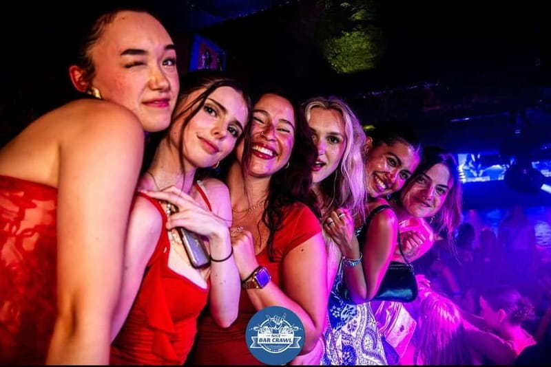 Nice: Bar/Pub Crawl with Free Shots and VIP Entry - The Nightclub Finish and Why the Skip-the-Line Part Helps