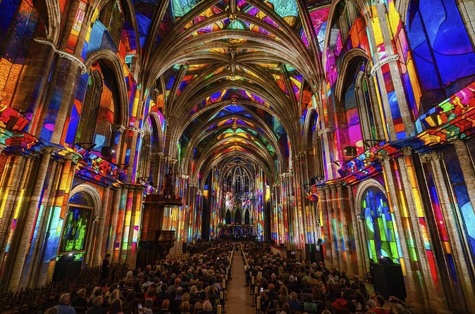 Nice Basilica: Immersive Sound and Light - LUMINISCENCE - Music and French narration: enjoying L’Odyssée Céleste without perfect understanding