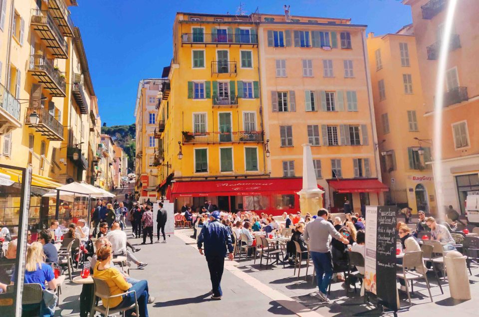Nice Old Town and Castle Hill: Guided Cultural Walking Tour - Le Vieux Nice lanes, Cours Saleya, and the flower-market break