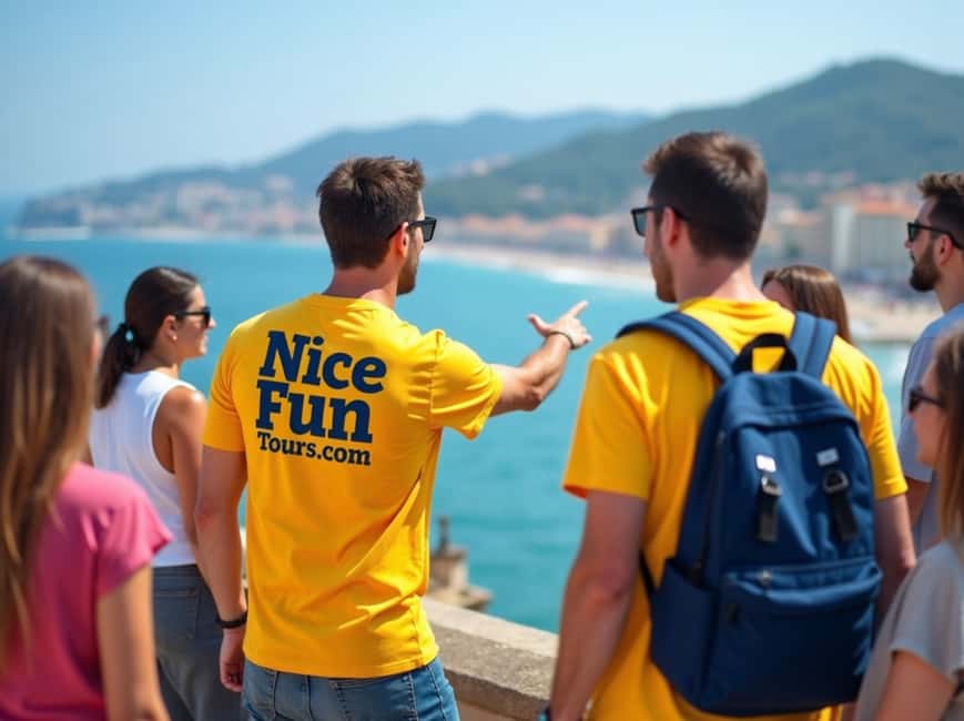 Nice Old Town and Castle Hill: Guided Cultural Walking Tour - Finding your guide at Fontaine du Soleil (and what to look for)