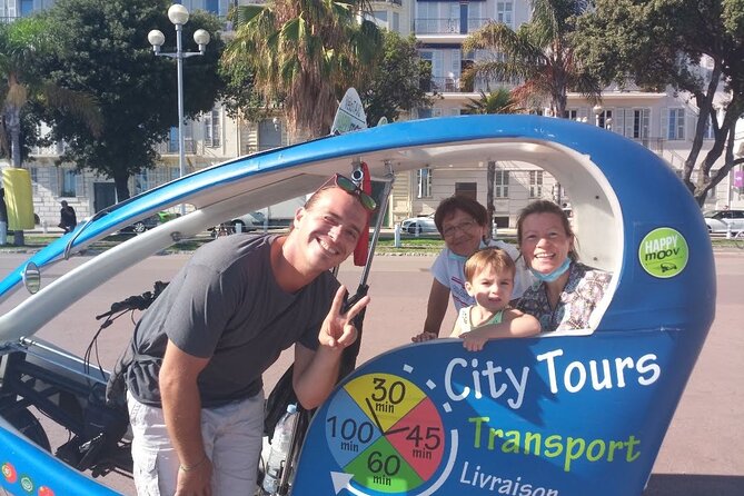 Nice: private guided Tour by electric taxi bike - Price and value: $96.75 for up to 6 can be surprisingly fair