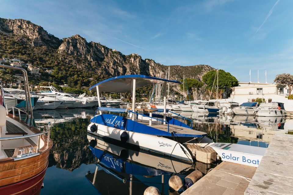 Nice: Private Sunset Tour on Solar Powered Boat - SeaZen solar boat basics: quiet power and real close-up views