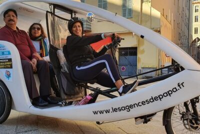 Nice: Visit of Nice by electrically assisted bike taxi 1 hour. - Where the Tour Starts: Fontaine du Soleil and the Place Masséna Loop