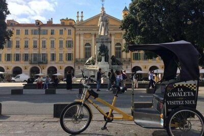 Original Nice city tour ( pedicab-vélo taxi) - Where you start: Fontaine du Soleil and smooth hotel pickup