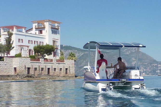 Premium Tour on a Solar Powered Boat - Private Group - Eze village from the water: the slow, scenic payoff