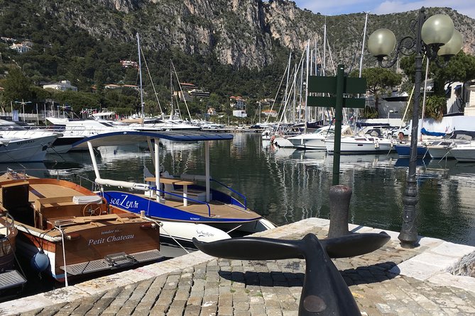 Romantic Private Tour for 2 plus guide on your own Solar Powered Boat - Saint-Jean-Cap-Ferrat to Monaco: the first buildings, seen right