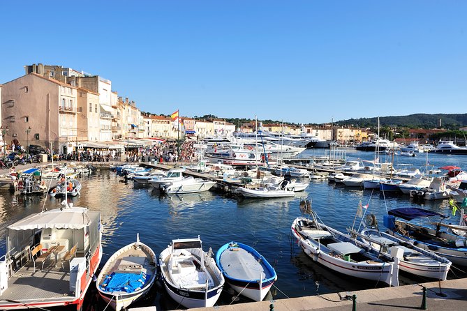 Saint-Tropez and Port Grimaud Day from Nice Small-Group Tour - Arriving in Saint-Tropez: yachts, Place des Lys, and a harbor first impression
